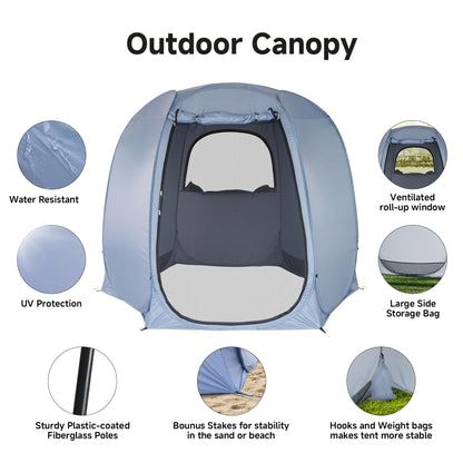 Alvantor® Pop Up Screen Tent House Room Instant Outdoor Camping Canopy Sun Shelter Gazebo for Patio, Backyard & Deck, Privacy Tent(2-10 People, 8'x8' 10'x10' 12'x12')