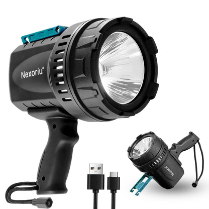 Nexoriu 10000 Lumens Rechargeable Spotlight