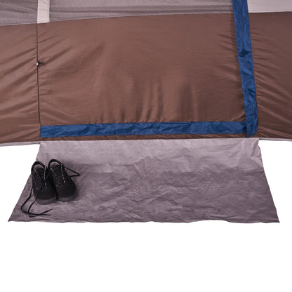 Wenzel Aspen Hills 8P Camp Cabin Tent – Huge 8 Person Car Camping Shelter, Fits 3 Queen Airbeds, 4 Windows, Waterproof Fly, 10 Year Warranty
