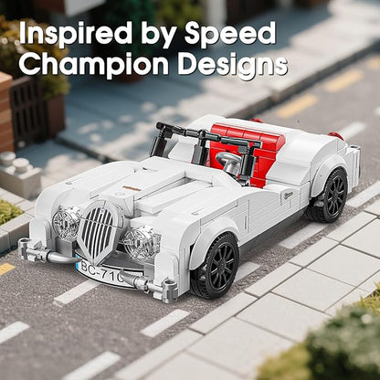 Speed Champion Race Cars Building Sets Easter 302 PCS Sports Car Model Creative Build Display Gift Christmas Birthday Ages 14+