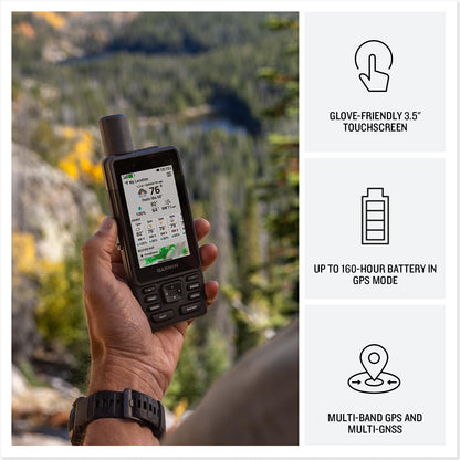 Garmin® GPSMAP® H1, Premium GPS Handheld Navigator with Color Touchscreen and Buttons, Durable IP67 Water Rating, Long Battery Life, Built-in Flashlight, Preloaded Maps