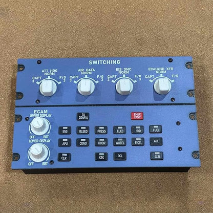 Flight Simulator Controller A32X ECAM Home Cockpit Panel for MSFS 2020/2024 FE-NIX FB-W on Windows Plug-and-Play Display Unit