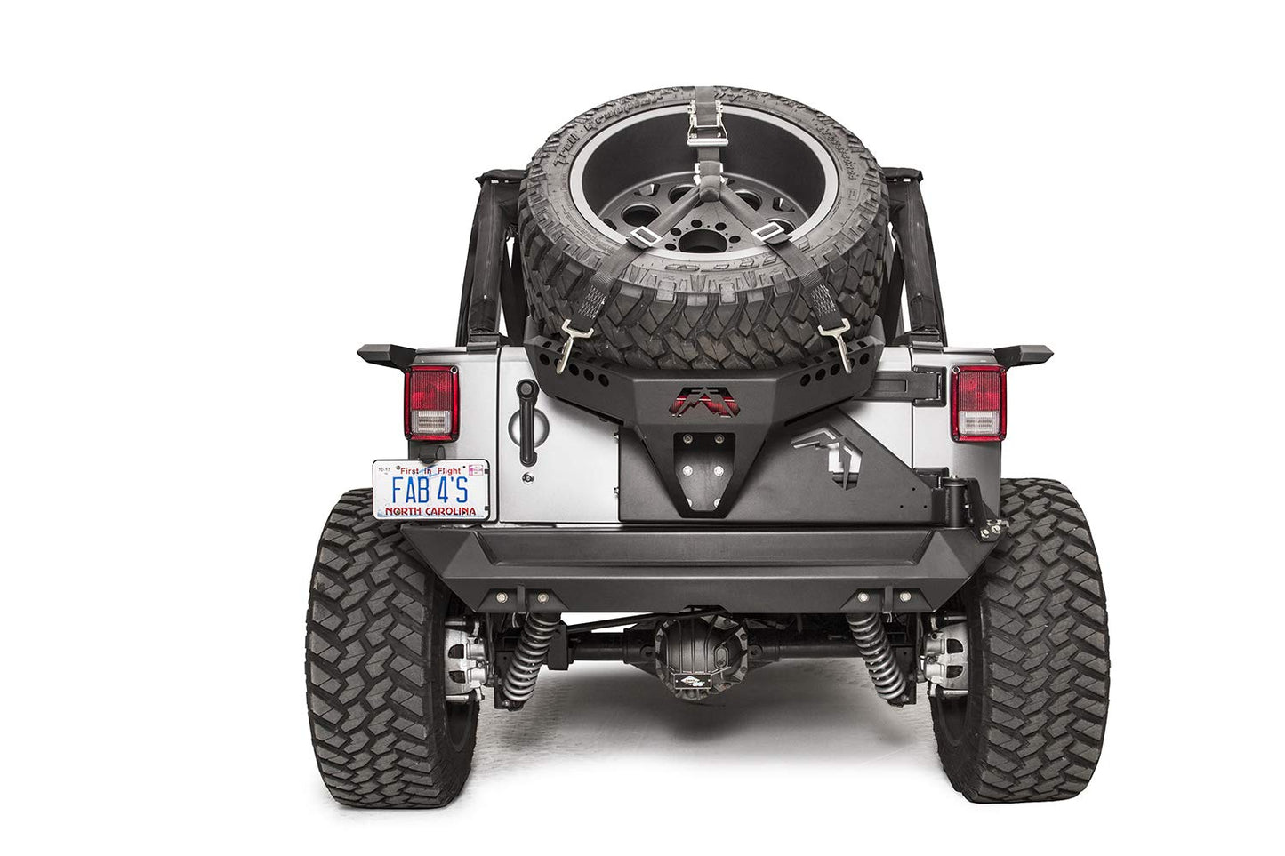 Fab Fours JK2070-1 07-17 Jeep Jk Slant Back Tire Carrier for The Y1261T