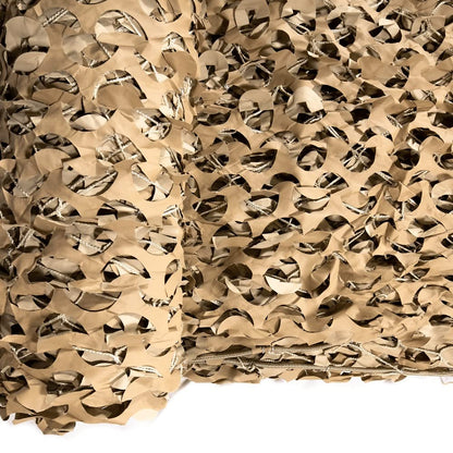 CamoSystems Premium Series Camouflage Military Spec Net with Mesh Netting Attached, Large, 9'10" x 19'8", Desert - Light Tan/Tan