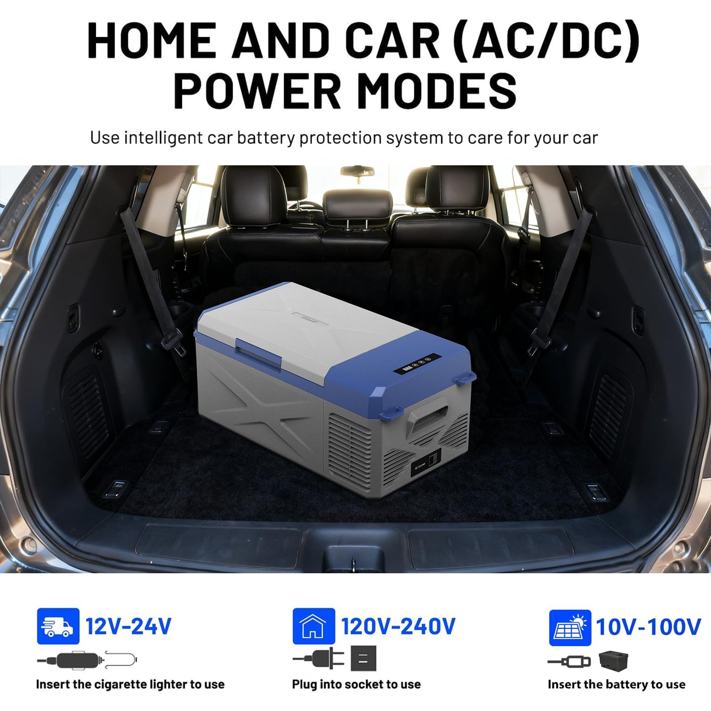 zcamp X15 12 Volt Refrigerator,Mini Portable Freezer,16 Quart(15.6L) Electric Cooler,12V Car Fridge,12/24V DC 100-240V AC for Ourdoor, Camping, Travel, Truck,RV, Boat -4℉~68℉