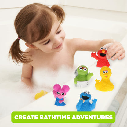Sesame Street 10 Piece Finger Puppet Set - Educational Party Favors & Bath Toys