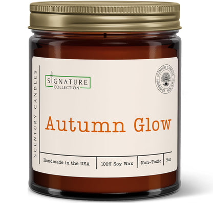 Autumn Glow Fall Scented Candle, Many Scents to Choose from, All Natural Non-Toxic Soy Wax, Handmade in The USA (Autumn Glow)