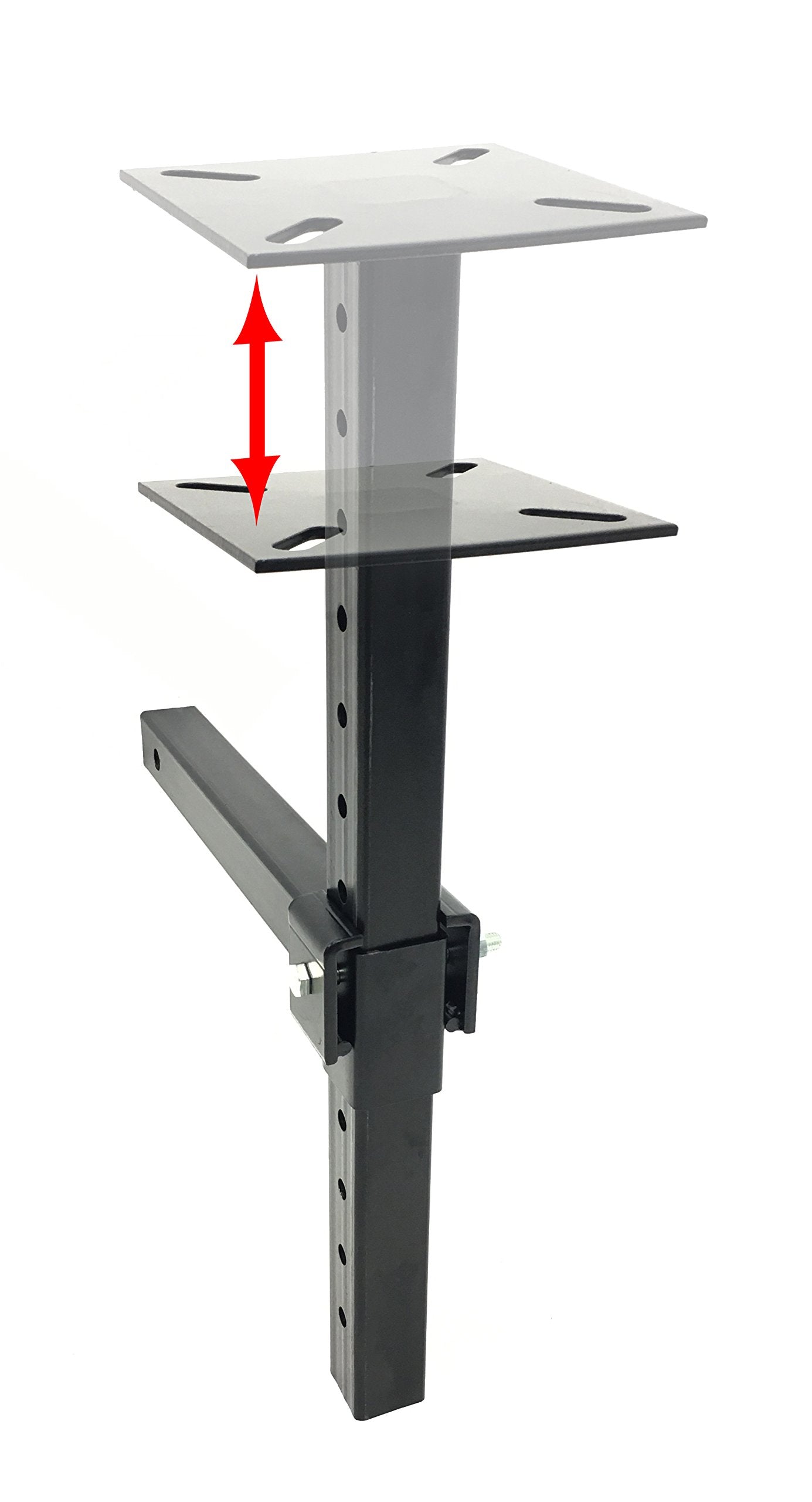 MaxxHaul Hitch Mount Vise Plate Holder Heavy‑Duty 2 Inch Receiver Workbench Mount Portable Vise and Tool Platform for Trucks SUVs and RVs Alloy Steel Construction (80356)