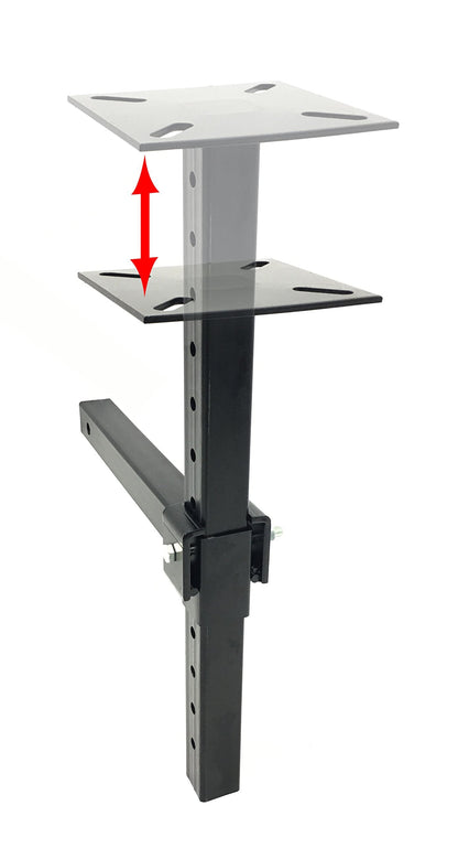 MaxxHaul Hitch Mount Vise Plate Holder Heavy‑Duty 2 Inch Receiver Workbench Mount Portable Vise and Tool Platform for Trucks SUVs and RVs Alloy Steel Construction (80356)