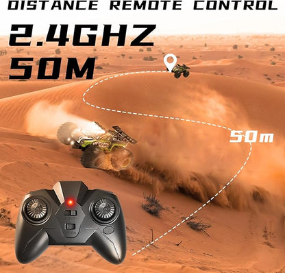 Remote Control Car for KidsHigh Speed 20 KM/H RC Cars ToysOff-Road with 2 Headlights and 2 Rechargeable Battery RC TruckDinosaur Toys Gift for Adult Boys Girls 8-12
