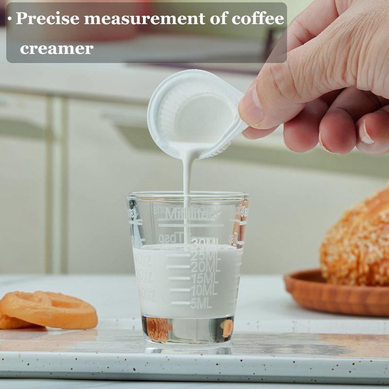 Ackers Shot Glasses Etching Scale Measuring Cup 2PACK Espresso Shot Glasses Liquid Heavy Glass 26-Incremental Measurement 1 OZ, 2 TBS, 6 TSP, 30 ML Kitchen Tools