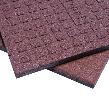 Rubber-Cal Eco-Sport 1-inch Interlocking Flooring Tiles - 1 x 20 x 20-inch Rubber Tile - 12 Pack, 32 Sqr/Ft Coverage - Green in Color
