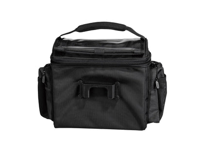 Topeak TourGuide Handlebar Bag DX with Fixer 8 – 8.1L Large-Capacity Touring Bag with QuickClick Mount, Shoulder Strap, Map Pocket, Rain Cover & Reflective Safety Strip