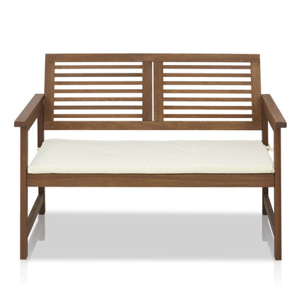 Furinno FG161167 Tioman Hardwood Outdoor Bench in Teak Oil, Natural