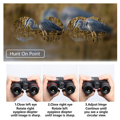 DINGSHIWEI Rangefinder Binoculars for Hunting, 1968 Yards Laser Rangefinder, 10x42 HD Optics, Fast 0.15s IP65 Waterproof ±0.5m for Golf, Bird Watching, Outdoor, Green