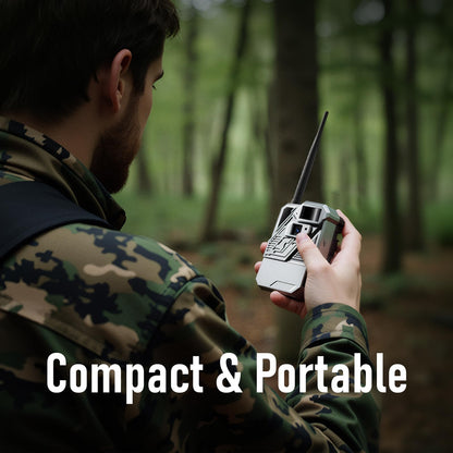 Zleo Lifetime Data-Free Cellular Hunting Trail Camera - Wildlife Game Cam Without Subscription - Remote Live Feed - Motion Activated - Low Glow IR - Solar Power - IP66 Waterproof - No Monthly Fee