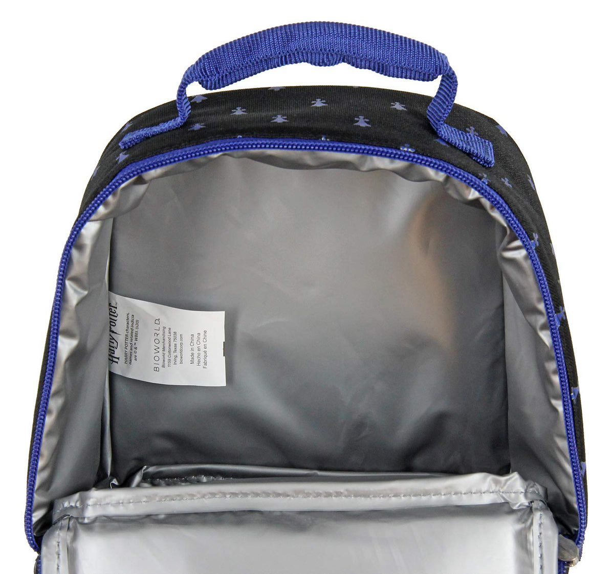 Bioworld Harry Potter Ravenclaw Crest Dual Compartment Lunch Bag Tote 10"