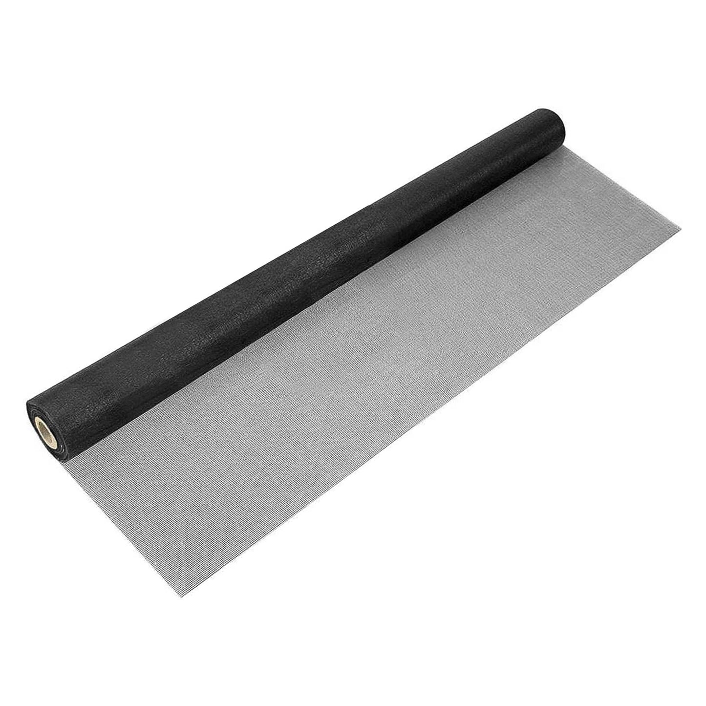 NeatiEase Window Screen Roll, 96"x100' Adjustable Flexible Fiberglass Screen Door Mesh - DIY Replacement Kit for Patio Porch Door Windows and Sliding Screen Doors(Black)