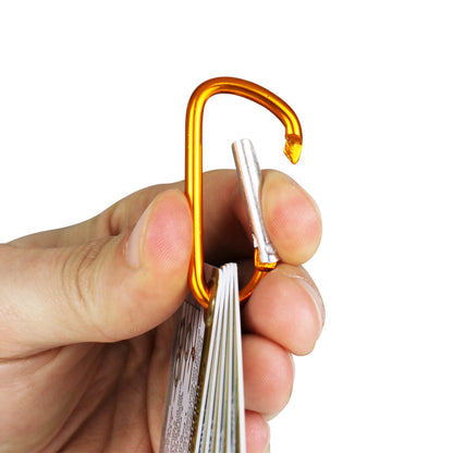 ReferenceReady Outdoor Knots Pocket Guide - Waterproof Knot Tying Cards with Mini Carabiner, 22 Rope Knots for Camping, Backpacking, Scouting and Wilderness Survival
