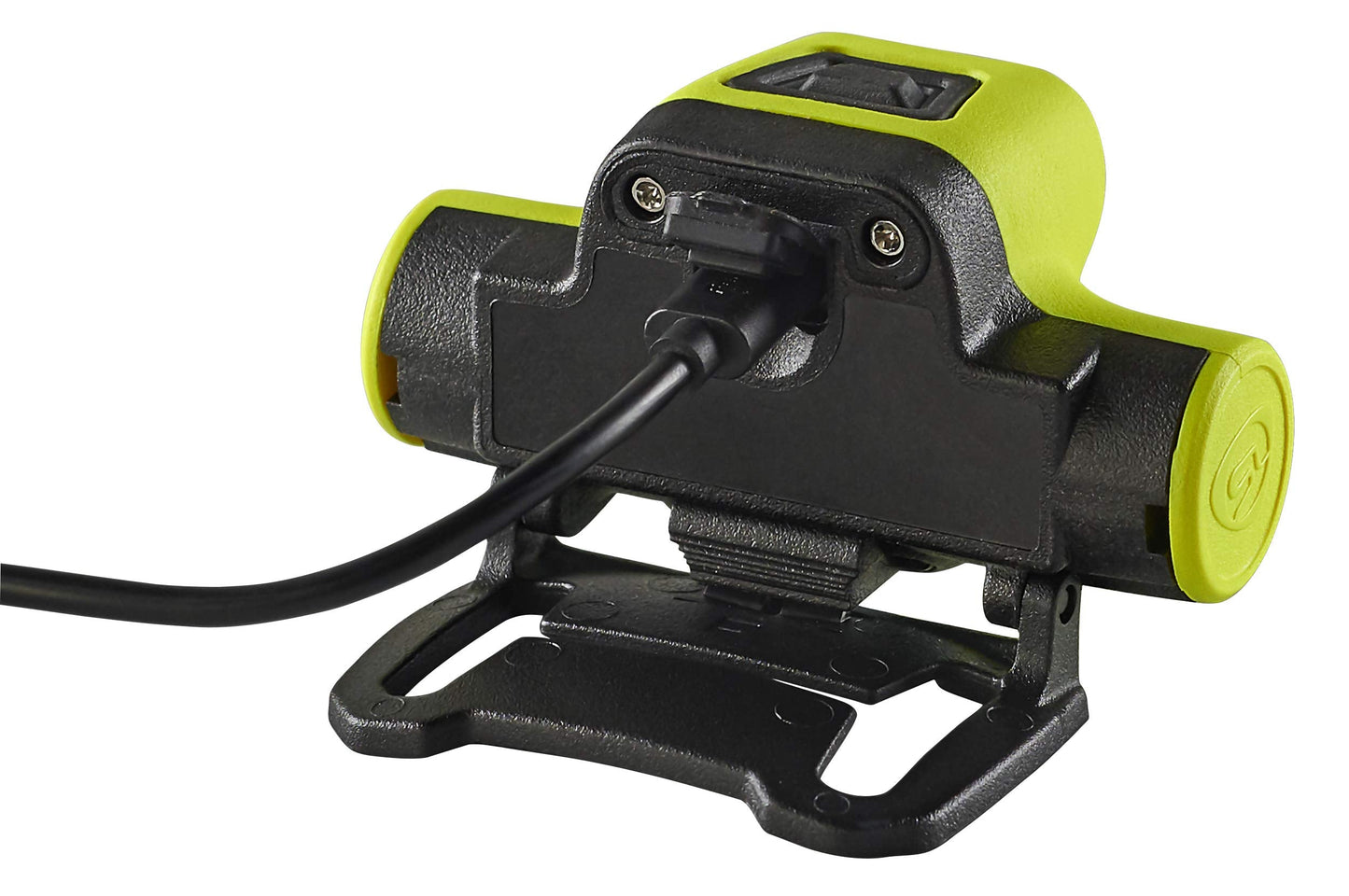 Streamlight 61463 USB HAZ-LO 250-Lumen Intrinsically Safe Headlamp with 120V AC Charging System and Cradle, Elastic Head Strap, Rubber Hard Hat Strap, and 3M Dual Lock Fasteners, Yellow