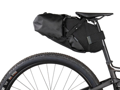 Topeak BackLoader X 15L (Black) Bike Bag – Large-Capacity Waterproof Seat Bag for Bikepacking | Air Purge Valve, Secure Mount, 5 kg Load, 20.1” x 9.4” x 8.7”, 525 g