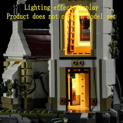 LED Light Kit Compatible with Lego Motorized Lighthouse - Lighting Set for Ideas 21335 Building Model (Model Set Not Included)