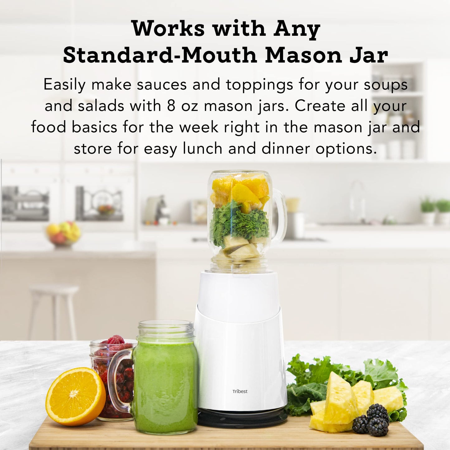 Mason Jar Ready Personal Blender 2 Family Pack