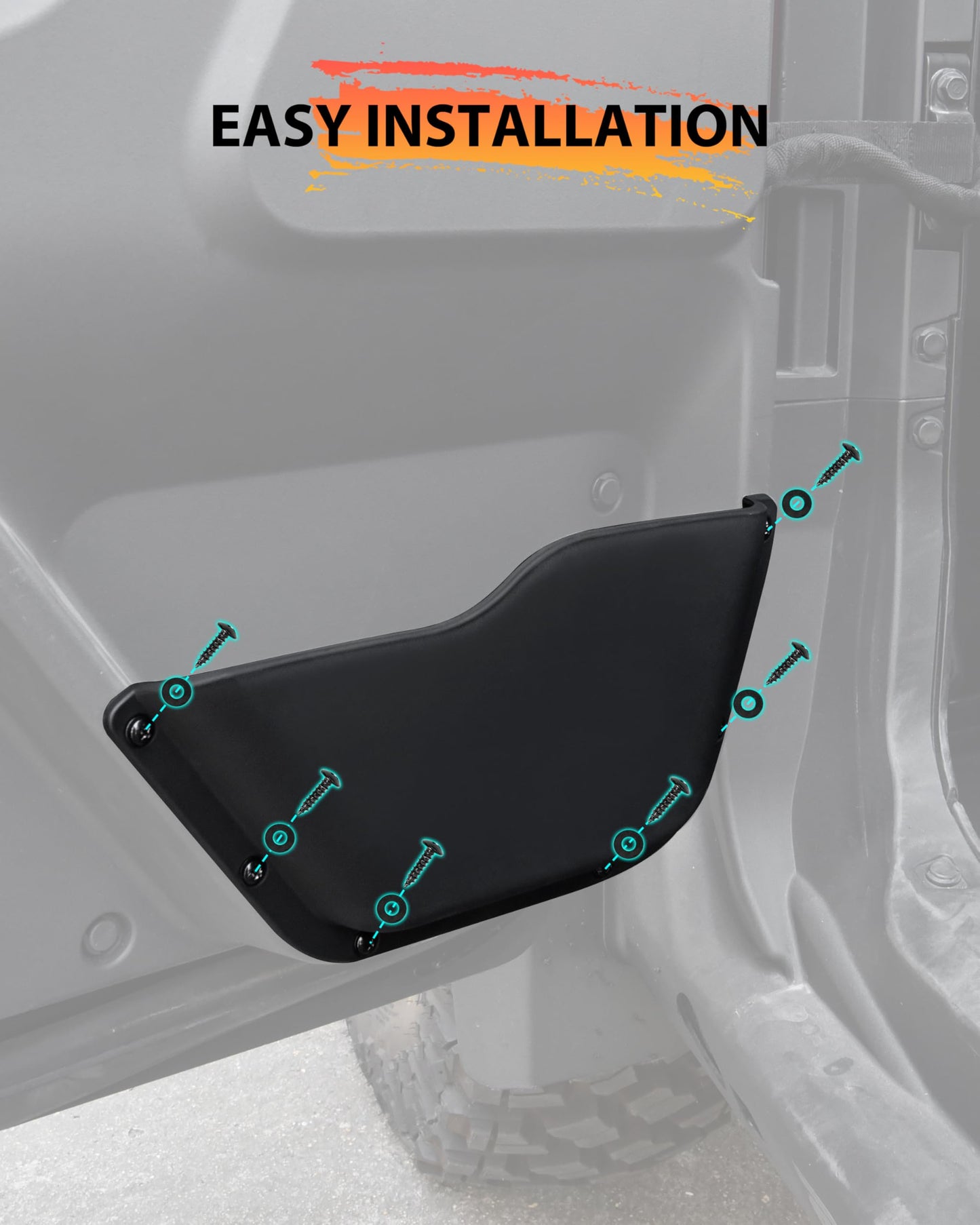 SAUTVS Interior Door Pockets for Polaris Xpedition XP 5/ADV 5 NorthStar 2024 2025 2026 Accessories, Front and Rear Interior Door Pockets Storage(4PCS)