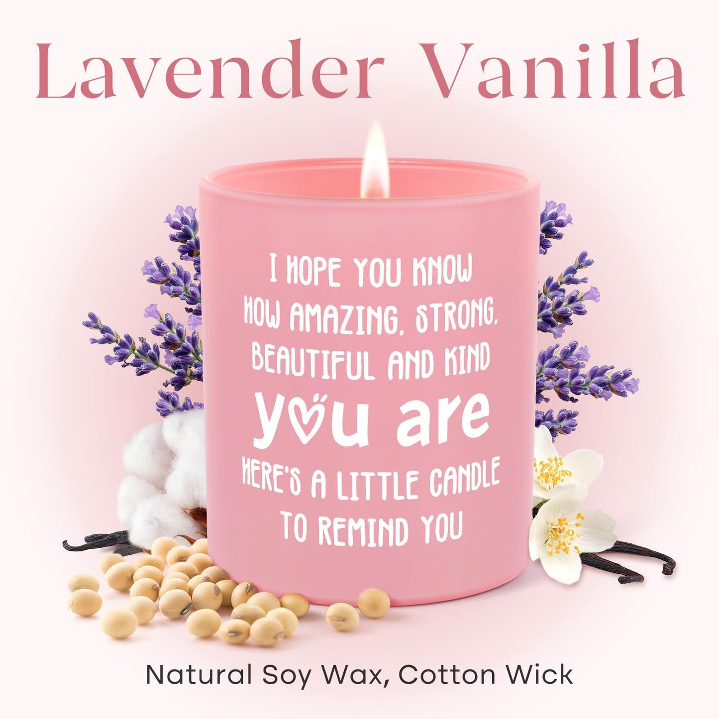 Inspirational Gifts for Women, You are Amazing Candle 10Oz, Birthday Graduation Encouragement Cheer Up Positive Affirmations Gifts for Women Friends, Get Well Cancer Care Gift, Soy Wax Scented Candle