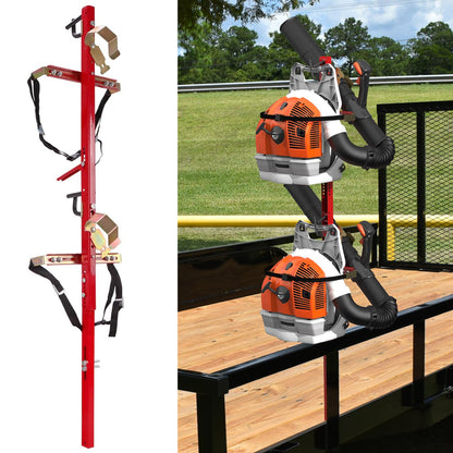 ELITEWILL 3 Place Weedeater Rack and 2 Place Backpack Blower Rack for Open Trailer