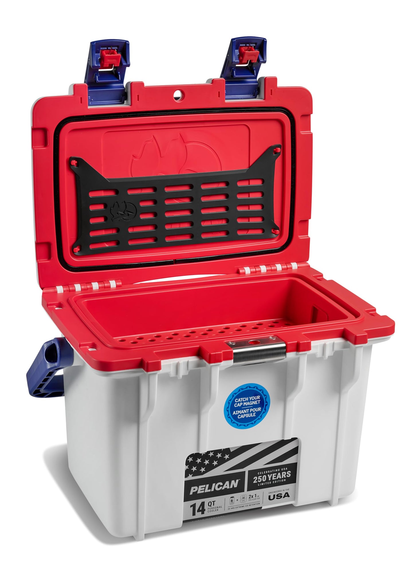 Pelican 14 Quart Personal Lunch Box Cooler - Can Cooler (Americana)