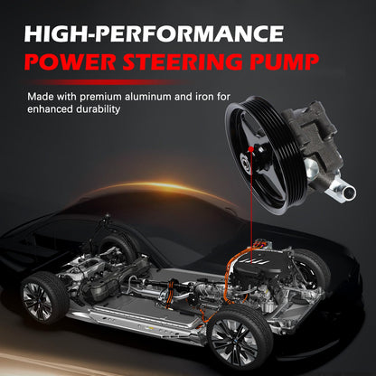 Autodevil 20-260 Power Steering Pump Fit for Crown Victoria 1992-2002 4.6L, Expedition 97-01 4.6L 5.4L, Blackwood 02 5.4L, Navigator 98-02 5.4L, Town Car 91-02 4.6L, Grand Marquis 92-02 4.6L