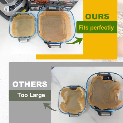 Ninja Crispi Air Fryer Liners - Non-Stick Disposable 125 Pcs for 4-in-1 Portable Cooking System