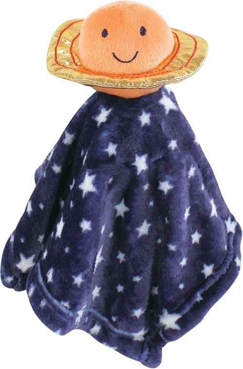 Hudson Baby Unisex Animal Face Security Blanket - Happy Planets 3-Pack | Soft & Cozy One Size
