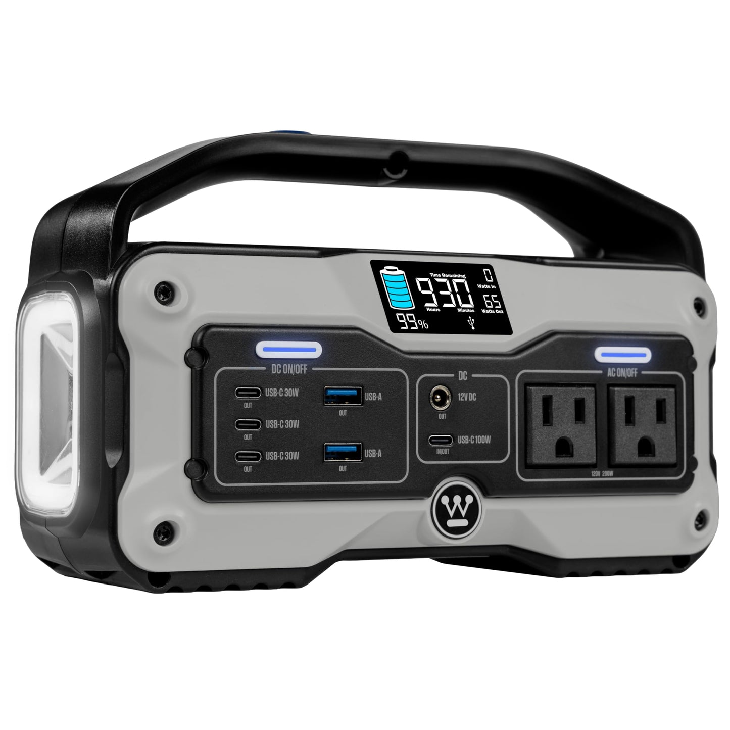 Westinghouse iGen400s 400 Watt, 183Wh Portable Power Station and Solar Generator with LED Display and DC Outlet for Camping, Home, Travel, Indoor/Outdoor Use (Solar Panel Not Included)