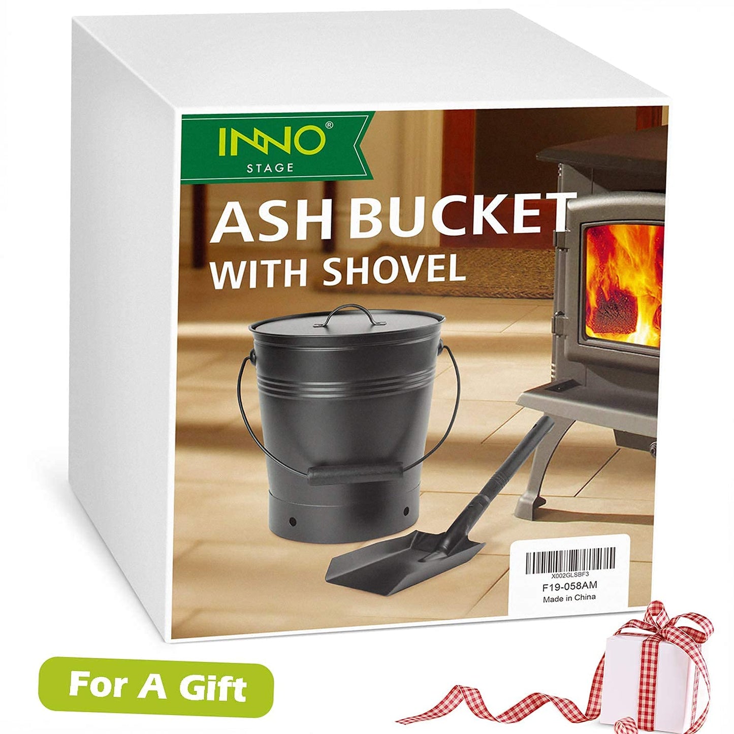 INNO STAGE Firewood Log Rack and Ash Bucket with Lid