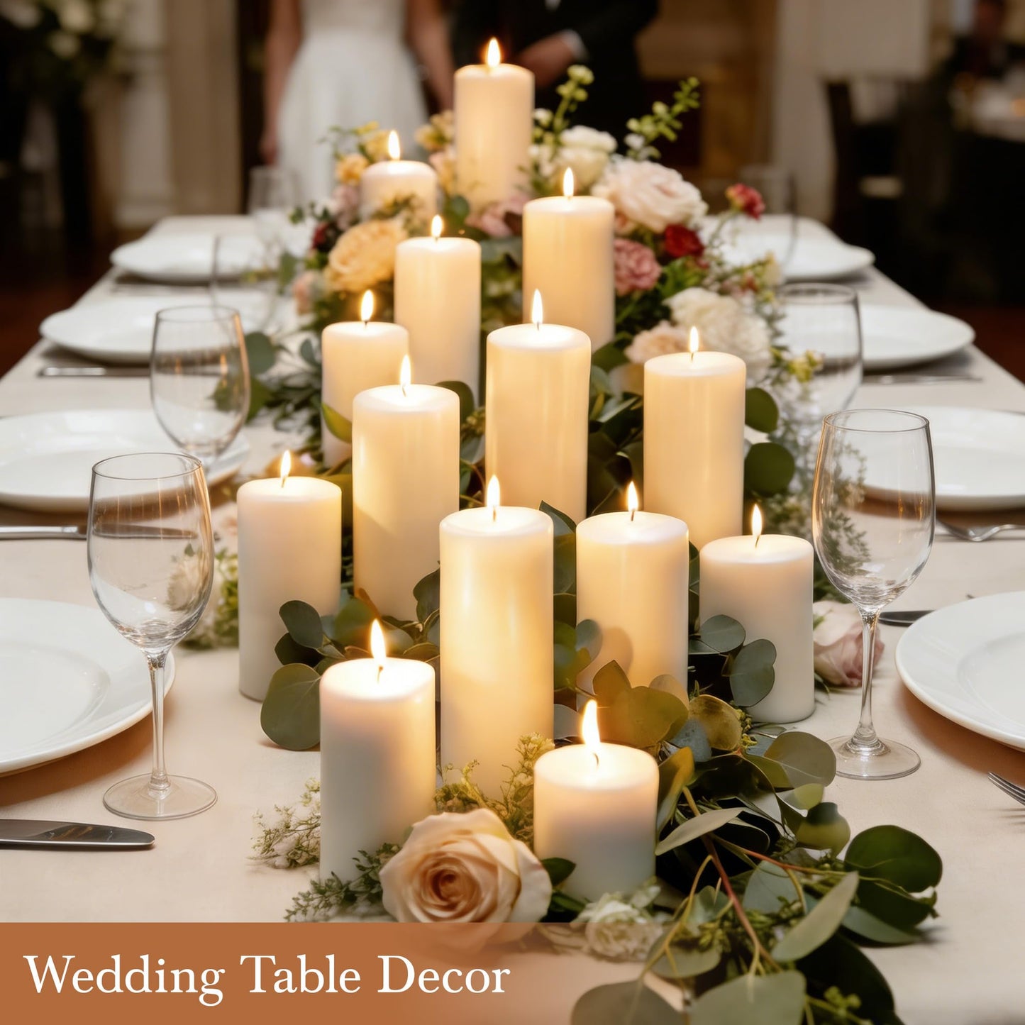 SDBALLBZ 18 Pcs White Pillar Candles Bulk Set, 2x3” 2x4” 2x6” Paraffin Hurricane Candles, Unscented Dripless Smokeless, Long Burning for Party Wedding Events Home Decor