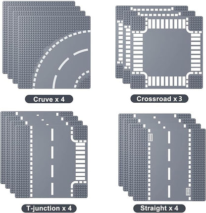 Road Base Plates - 15 City &amp Street Plates 10x10 Road Baseplates