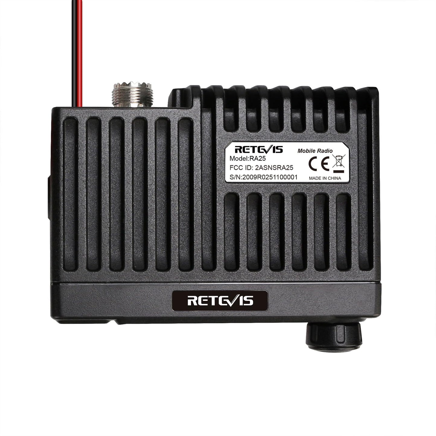 Retevis RA25 GMRS Mobile Radio, Long Range GMRS Radio Mobile Transceiver, 8 Repeater Channel Base Station, Emergency Alarm FM Radio, Mobile Two Way Radio for Farm Overlanding