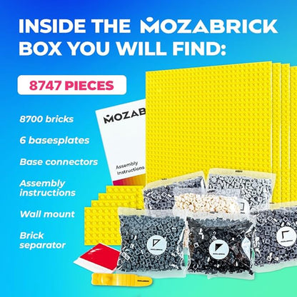 Building Set Model M | Craft Kit for Adults |Custom Photo Mosaic That Turns Any Picture into a Pixel Art Made from Building Blocks | Personalized Wall Art and Original Gift
