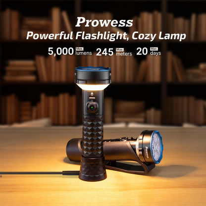 OLIGHT Prowess Rechargeable High Lumen Flashlights, High-Efficiency USB-C Charging LED Flashlight Bundle MCC3 Magnetic Charging Cable
