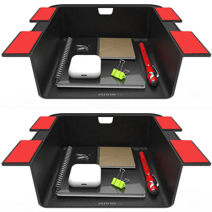 Elevation Lab Elevation Shelf (2 Pack) - The Original Under Desk Storage Shelf/ Organizer | for Adjustable Stand Up Desks, Workstations, Gaming, Desk Accessories