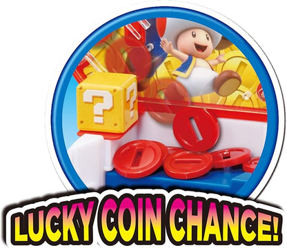 EPOCH Games Super Mario Lucky Coin Game - Tabletop Skill and Action Game for 1-2 Players - Collect Coins Win Prizes and Have Fun!