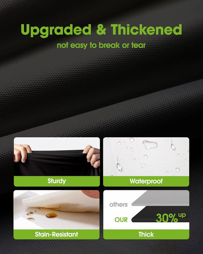 Pureegg Disposable Plastic Tablecloths - 20 Pack, 54 x 108 Inch, Leakproof & Sturdy, Black | Graduation Party Decor