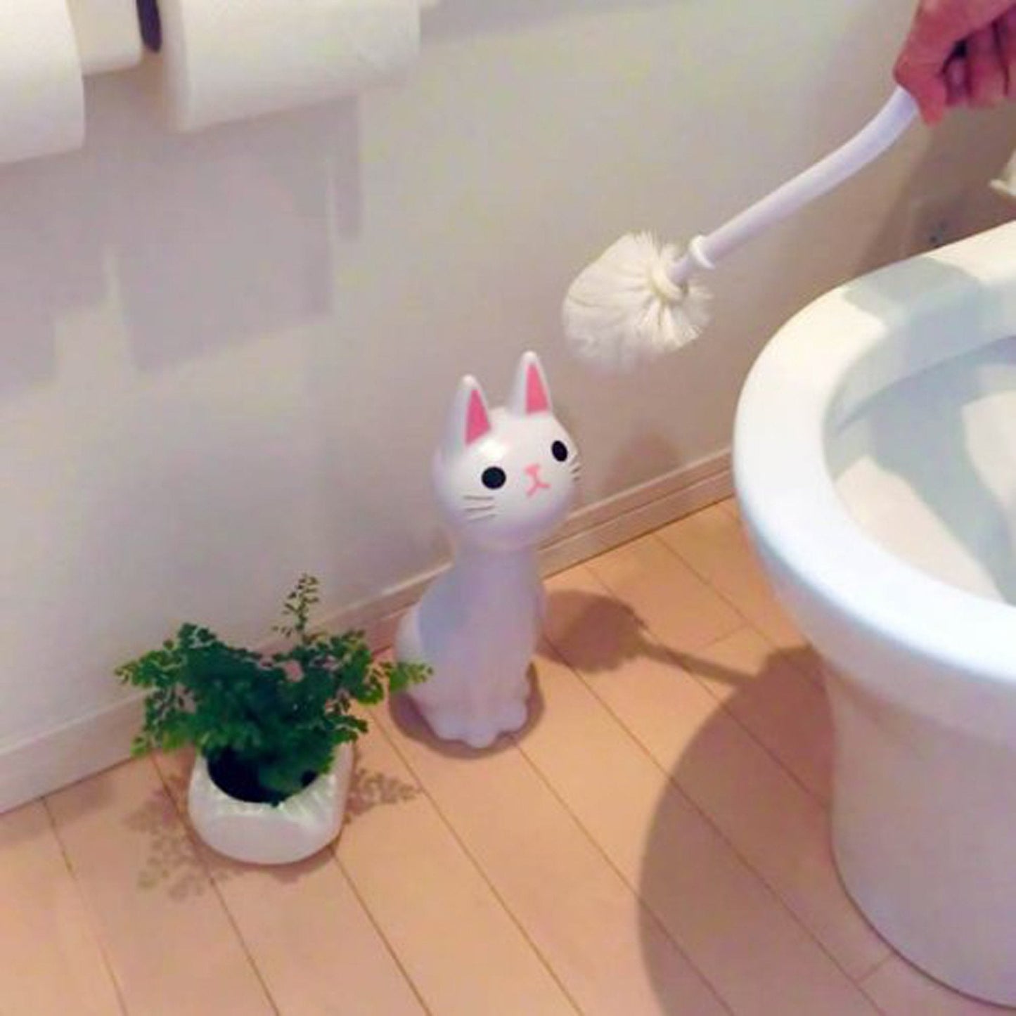 Meiho ME02 Cat Toilet Brush Black