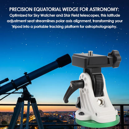 Latitude Adjustment Seat, Flexible 90° Adjustment Equatorial Wedge Instrument Latitude Base, Telescope Mount for Astronomy Telescope Accessory