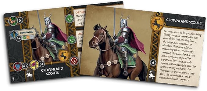 A Song of Ice and Fire Tabletop Miniatures Game Crownland Scouts Unit Box (Multilingual Edition) Strategy Game for Adults Ages 14+ 2+ Players 45-60 Minute Playtime Made by CMON