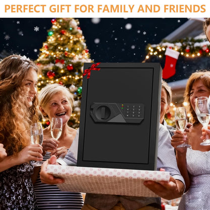 3.4 Cubic Feet Large Safes for Home Use Fire and Water proof, Digital Security Safe with Key and Combination, Home Safes Water and Fireproof for Firearm Medicine Money Valuables