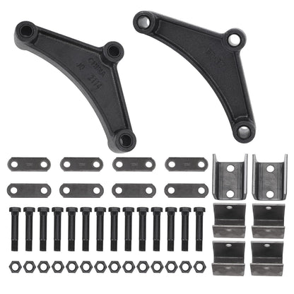 Trailer Axle Hanger Kit Rugged Tandem Trailer Axle Hanger Kit for 1‑3/4in Wide Double Eye Springs For 3500 to 7000 Lb Axles