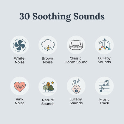 Yogasleep Duet White Noise Sound Machine & Night Light, 30 Natural Sounds, Bluetooth-Wireless Speaker for Travel, Office Privacy, Concentration, Sleep Aid for Adults & Baby, Registry & Nursery Gift